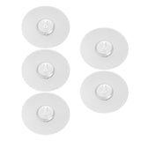 10PCS Strong Adhesive Disc Punch Free Waterproof Silicone Sticky Plate for Handle Clothes Hook Connection - Close-Up Angle