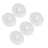 10PCS Strong Adhesive Disc Punch Free Waterproof Silicone Sticky Plate for Handle Clothes Hook Connection