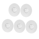 10PCS Strong Adhesive Disc Punch Free Waterproof Silicone Sticky Plate for Handle Clothes Hook Connection - Extra Image