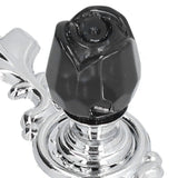 4 Pcs Crystal Handle with Plate European Style Modern Simple Pulls Handles for Drawer Dreser CabinetsBlack