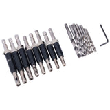 17pcs Hinge Drills Set Self Centering Door Drill Bit Kit with Hex Wrench for Woodworking - Extra Image