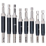 17pcs Hinge Drills Set Self Centering Door Drill Bit Kit with Hex Wrench for Woodworking