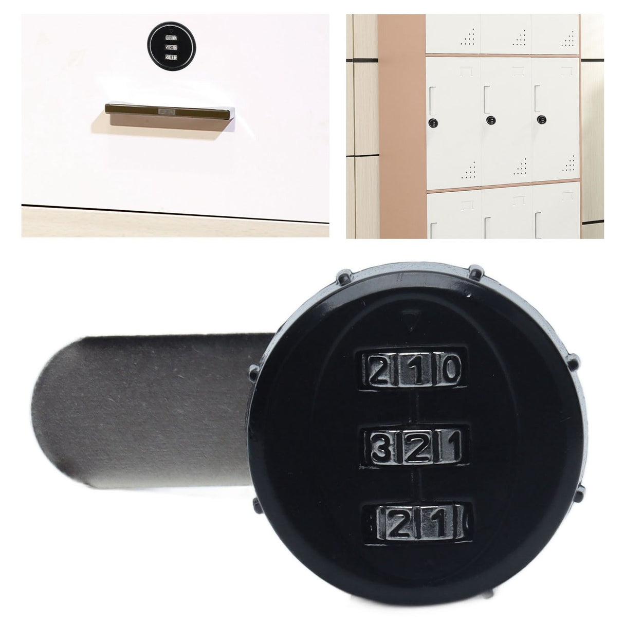 Mechanical Password Cam Lock 3 Digit Combination Camlock for Wardrobe Safe Deposit Box Mailbox
