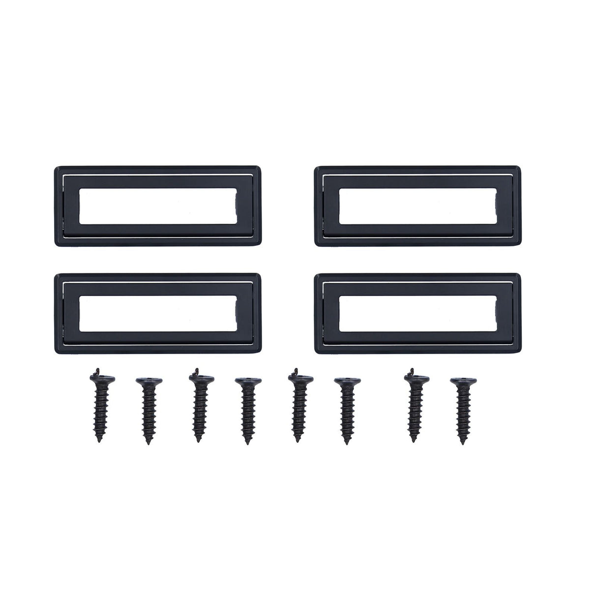 Door Drawer Handle Zinc Alloy Recessed Finger Pulls for Sliding Cabinets Drawers Doors