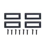 Door Drawer Handle Zinc Alloy Recessed Finger Pulls for Sliding Cabinets Drawers Doors