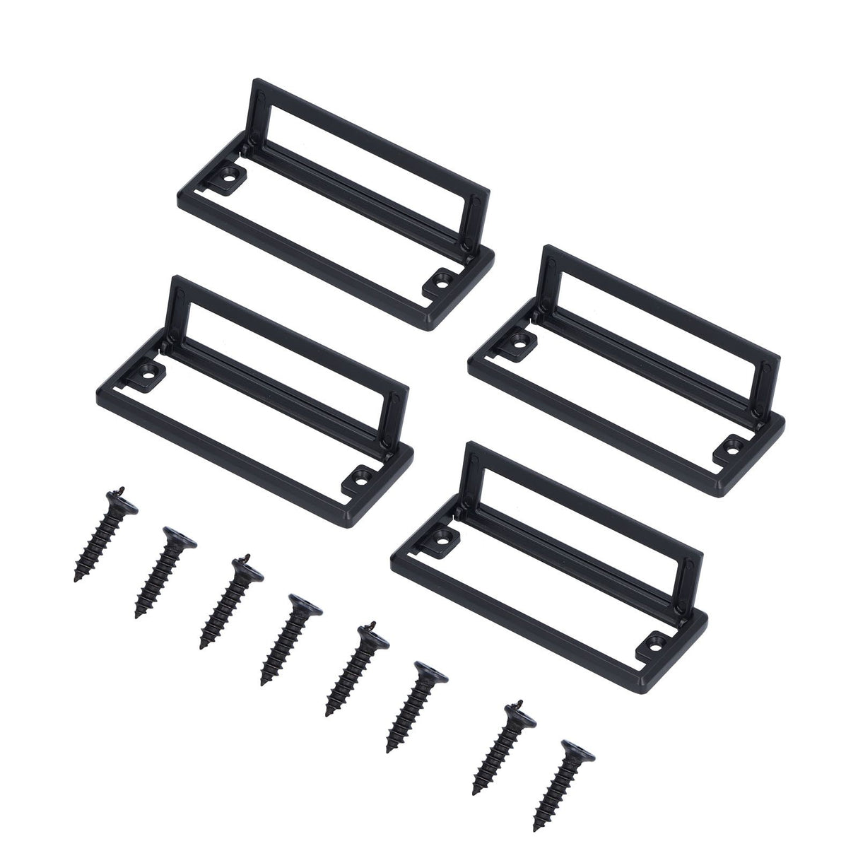 Door Drawer Handle Zinc Alloy Recessed Finger Pulls for Sliding Cabinets Drawers Doors
