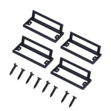 Door Drawer Handle Zinc Alloy Recessed Finger Pulls for Sliding Cabinets Drawers Doors
