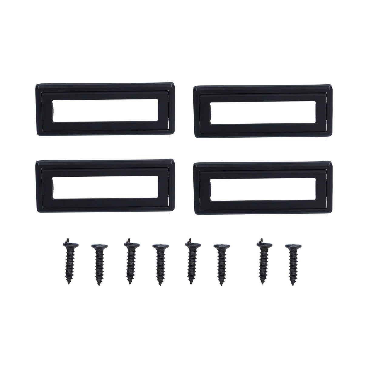 Door Drawer Handle Zinc Alloy Recessed Finger Pulls for Sliding Cabinets Drawers Doors