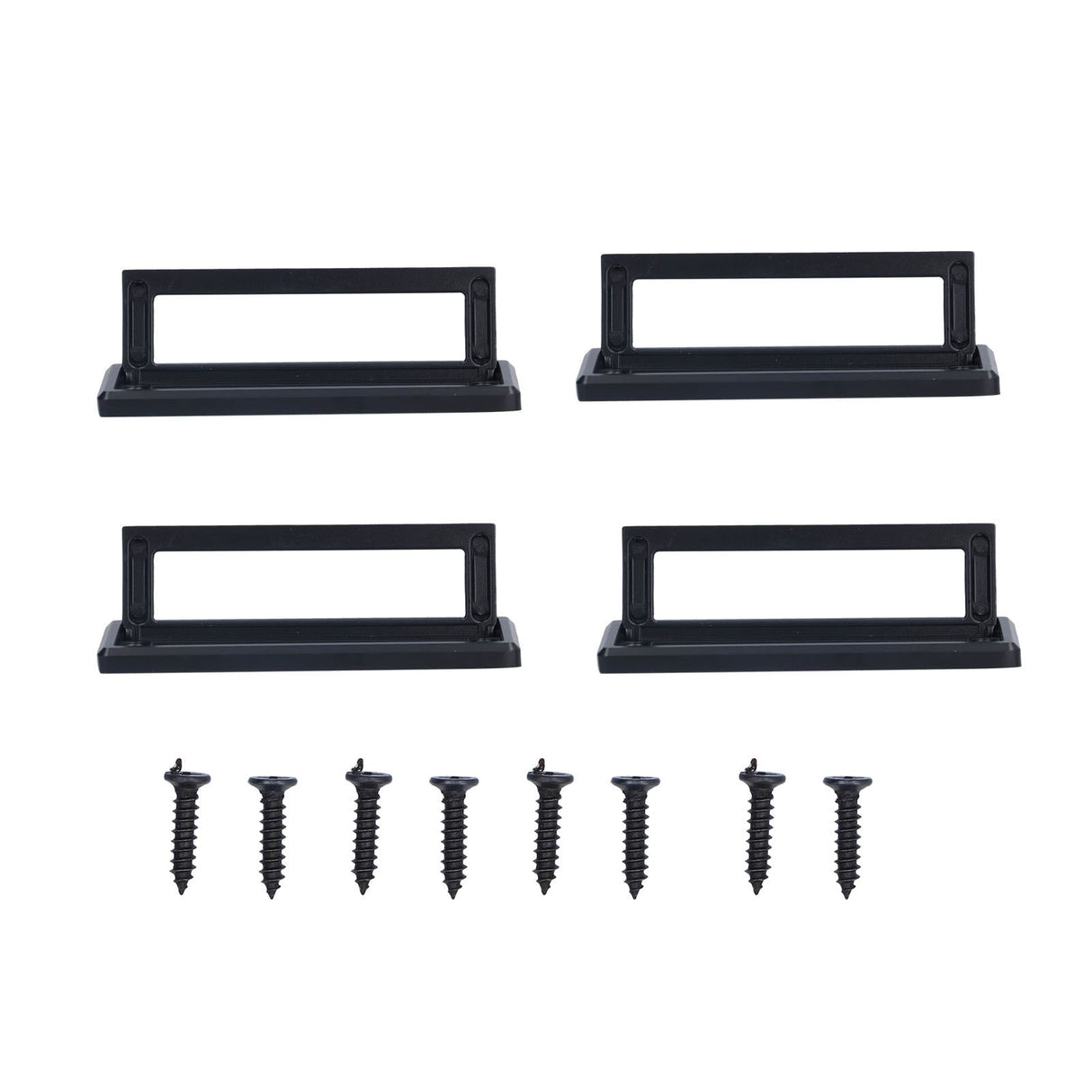 Door Drawer Handle Zinc Alloy Recessed Finger Pulls for Sliding Cabinets Drawers Doors