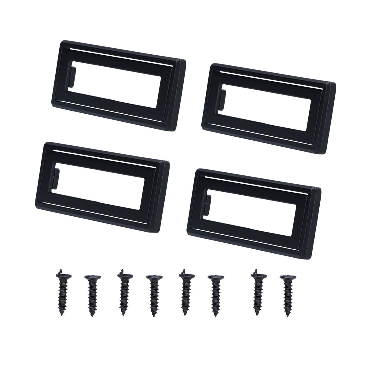 Door Drawer Handle Zinc Alloy Recessed Finger Pulls for Sliding Cabinets Drawers Doors