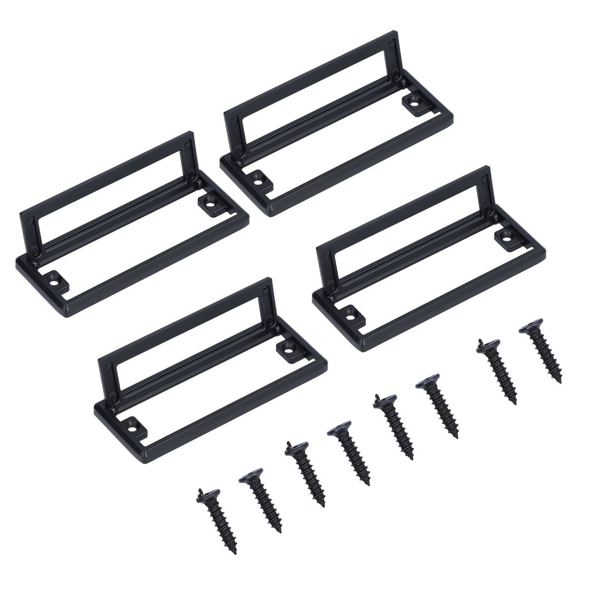 Door Drawer Handle Zinc Alloy Recessed Finger Pulls for Sliding Cabinets Drawers Doors