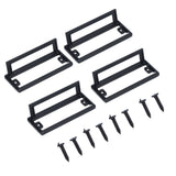 Door Drawer Handle Zinc Alloy Recessed Finger Pulls for Sliding Cabinets Drawers Doors