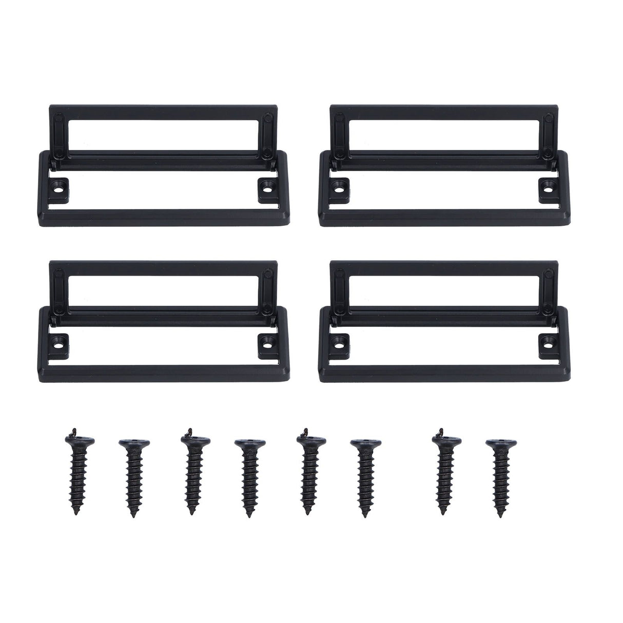 Door Drawer Handle Zinc Alloy Recessed Finger Pulls for Sliding Cabinets Drawers Doors
