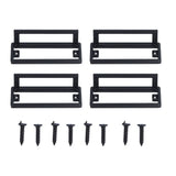 Door Drawer Handle Zinc Alloy Recessed Finger Pulls for Sliding Cabinets Drawers Doors - Extra Image
