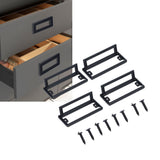 Door Drawer Handle Zinc Alloy Recessed Finger Pulls for Sliding Cabinets Drawers Doors - Extra Image