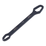 Multifunctional Self Tightening Universal Wrench 8‑22mm High Hardness Double Ended WrenchBlack - Top-Down View
