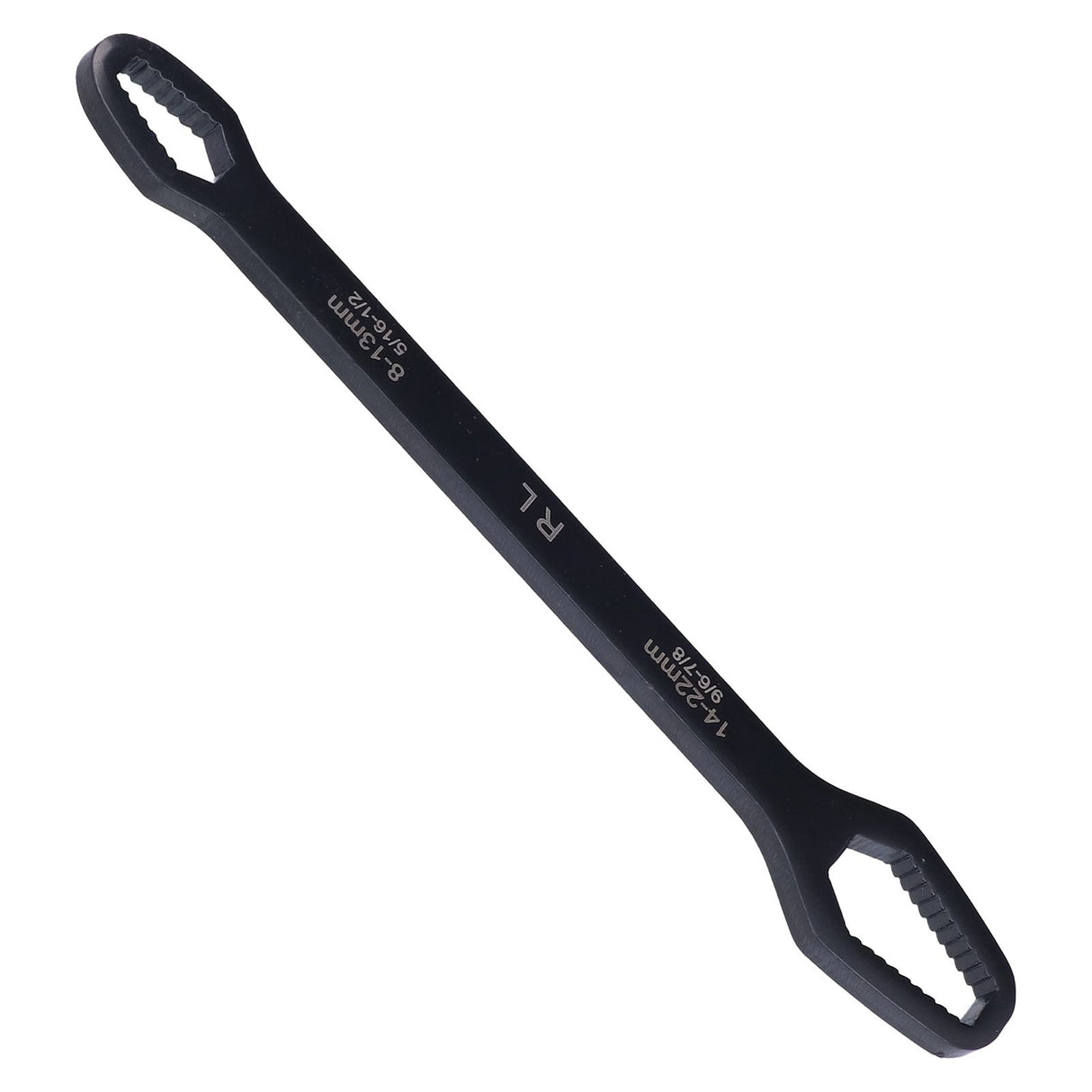 Multifunctional Self Tightening Universal Wrench 8‑22mm High Hardness Double Ended WrenchBlack