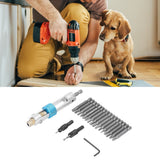 20Pcs/Set Countersink Drill Bit High Speed Steel Screwdriver Bits Screw Driver Converter Hand Tool Repair Set