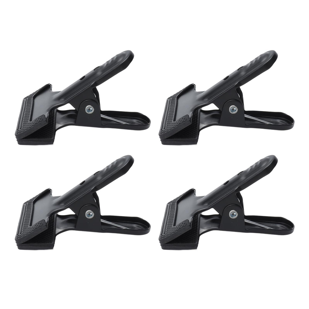 4pcs Woodworking A Clip Heavy Duty Anti Slip Metal Wide Mouth Spring Clamps for Photography Backdrops