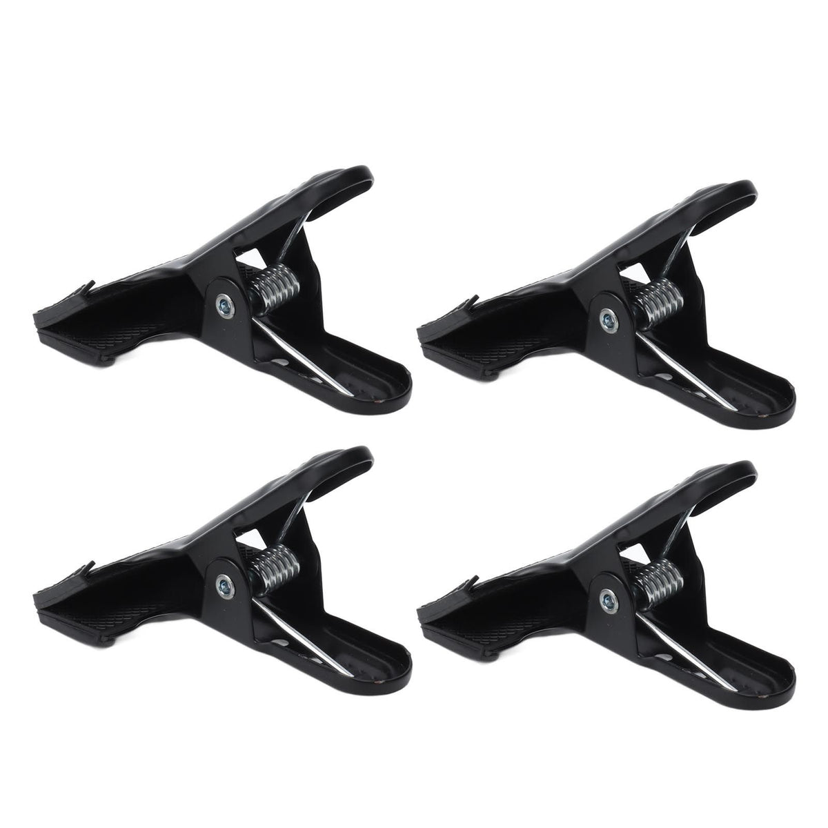 4pcs Woodworking A Clip Heavy Duty Anti Slip Metal Wide Mouth Spring Clamps for Photography Backdrops