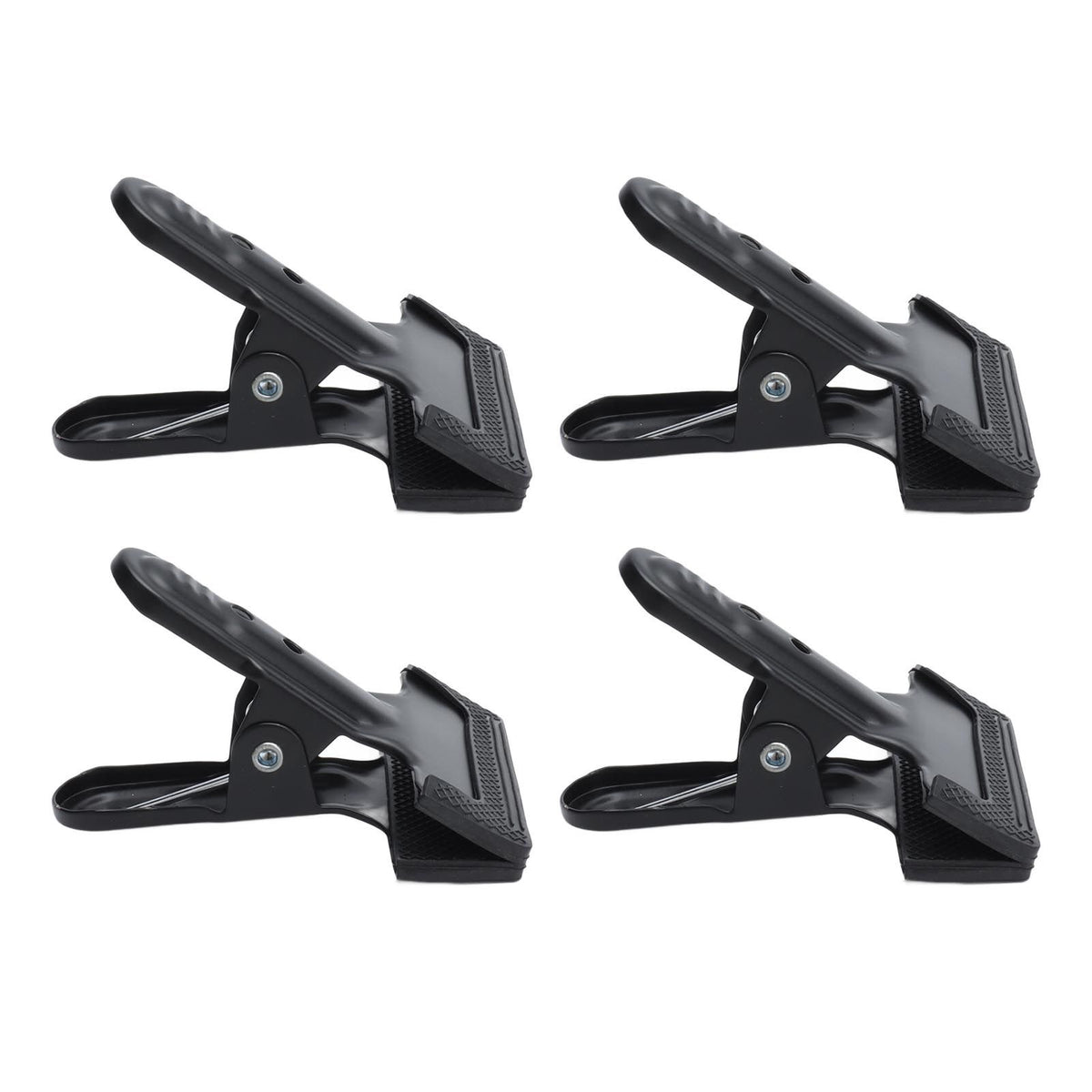 4pcs Woodworking A Clip Heavy Duty Anti Slip Metal Wide Mouth Spring Clamps for Photography Backdrops