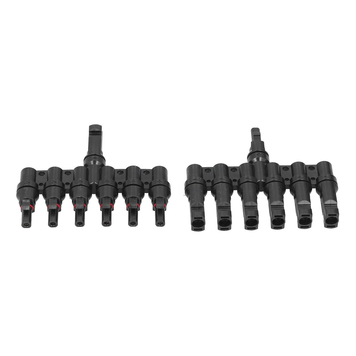 1 to 6 Branch Connector 6 Way Solar Panel Branch Connector Waterproof Male Female Cable Connector