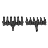 1 to 6 Branch Connector 6 Way Solar Panel Branch Connector Waterproof Male Female Cable Connector