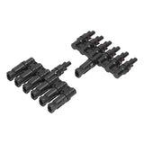 1 to 6 Branch Connector 6 Way Solar Panel Branch Connector Waterproof Male Female Cable Connector