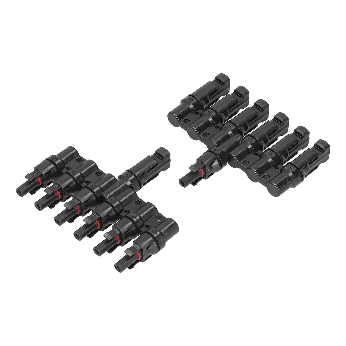 1 to 6 Branch Connector 6 Way Solar Panel Branch Connector Waterproof Male Female Cable Connector