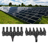 1 to 6 Branch Connector 6 Way Solar Panel Branch Connector Waterproof Male Female Cable Connector