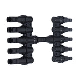 1 to 5 Branch Connector 5 Way Solar Panel Cable Branch Connector IP67 Waterproof Male Female Connector