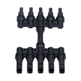 1 to 5 Branch Connector 5 Way Solar Panel Cable Branch Connector IP67 Waterproof Male Female Connector