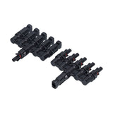 1 to 5 Branch Connector 5 Way Solar Panel Cable Branch Connector IP67 Waterproof Male Female Connector
