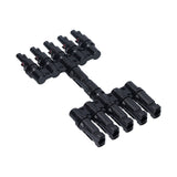 1 to 5 Branch Connector 5 Way Solar Panel Cable Branch Connector IP67 Waterproof Male Female Connector