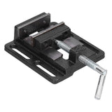 Flat Drill Press Vise American Style Accurate Mini Bench Vise for Home Mechanical Maintenance - Top-Down View