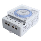 Timer Switch Mechanical Time Switch for Household Time Control Electronic Equipment Supplies 100V‑240V TB388 - Low Angle