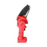 Mini Chainsaw Rechargeable Cordless Electric Chainsaw Wood Cutting Pruning Chain Saw for Garden - Close-Up Angle
