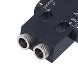 Oblique Hole Locator 15° Pocket Slant Holes Jig Kit Woodworking Positioner with Drill Bits