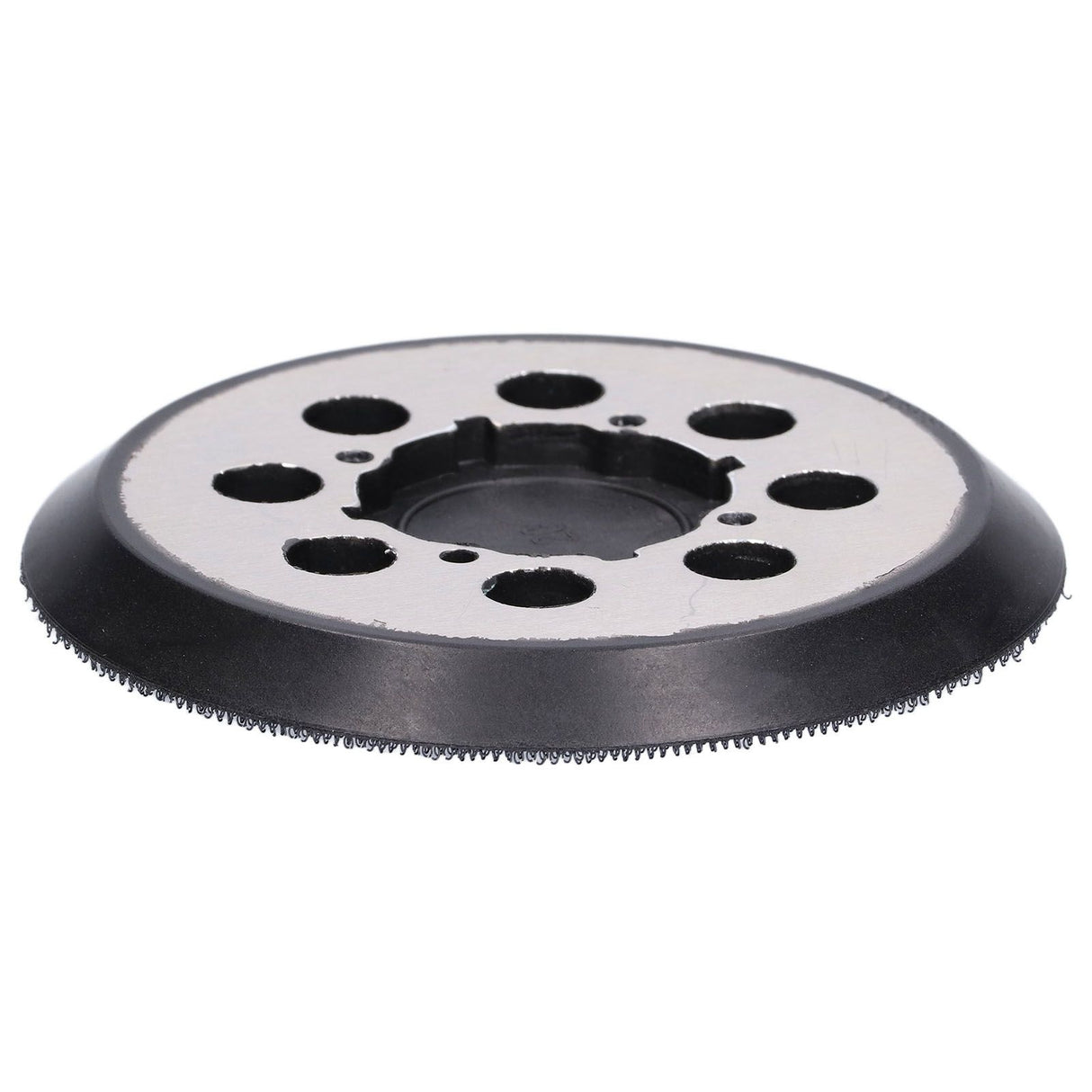 5in Polisher Backing Plate 8‑Hole Black Aluminum Alloy for Electric Sander Finishing Buffing