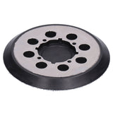 5in Polisher Backing Plate 8‑Hole Black Aluminum Alloy for Electric Sander Finishing Buffing