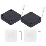 2Pcs Automatic Door Closer Punch Free Multifunctional 800G Pull Strong Tensile Force Wear Resistance Sensor Door Closer