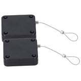 2Pcs Automatic Door Closer Punch Free Multifunctional 800G Pull Strong Tensile Force Wear Resistance Sensor Door Closer