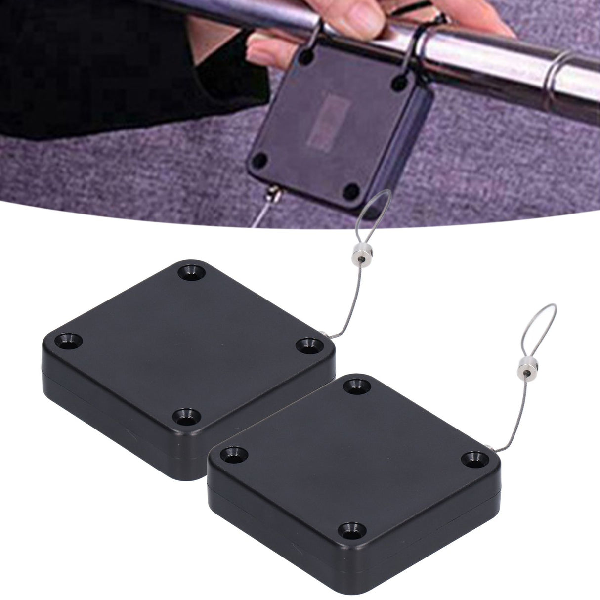 2Pcs Automatic Door Closer Punch Free Multifunctional 800G Pull Strong Tensile Force Wear Resistance Sensor Door Closer