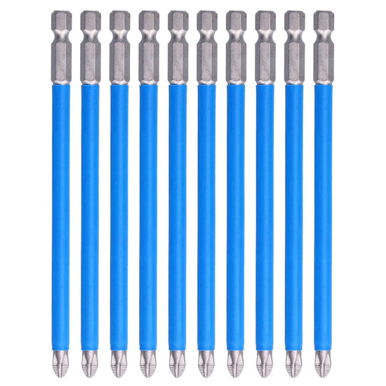 10Pcs Batch Heads Impact Resistant Electric Magnetic Drill Screwdriver Bit Kit Repair Tools