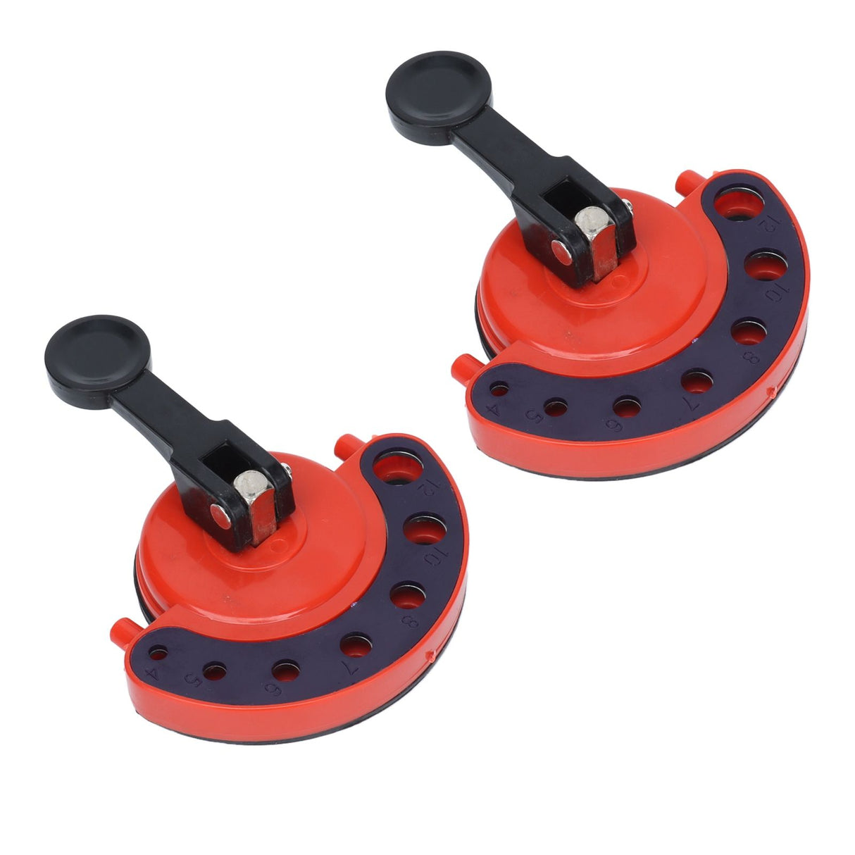 2Pcs Hole Saw Guide Adjustable Multifunctional Easy Operation Premium ABS Rubber Tile Glass Hole Saw Bit Guide