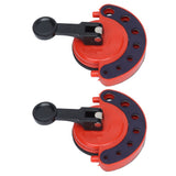 2Pcs Hole Saw Guide Adjustable Multifunctional Easy Operation Premium ABS Rubber Tile Glass Hole Saw Bit Guide