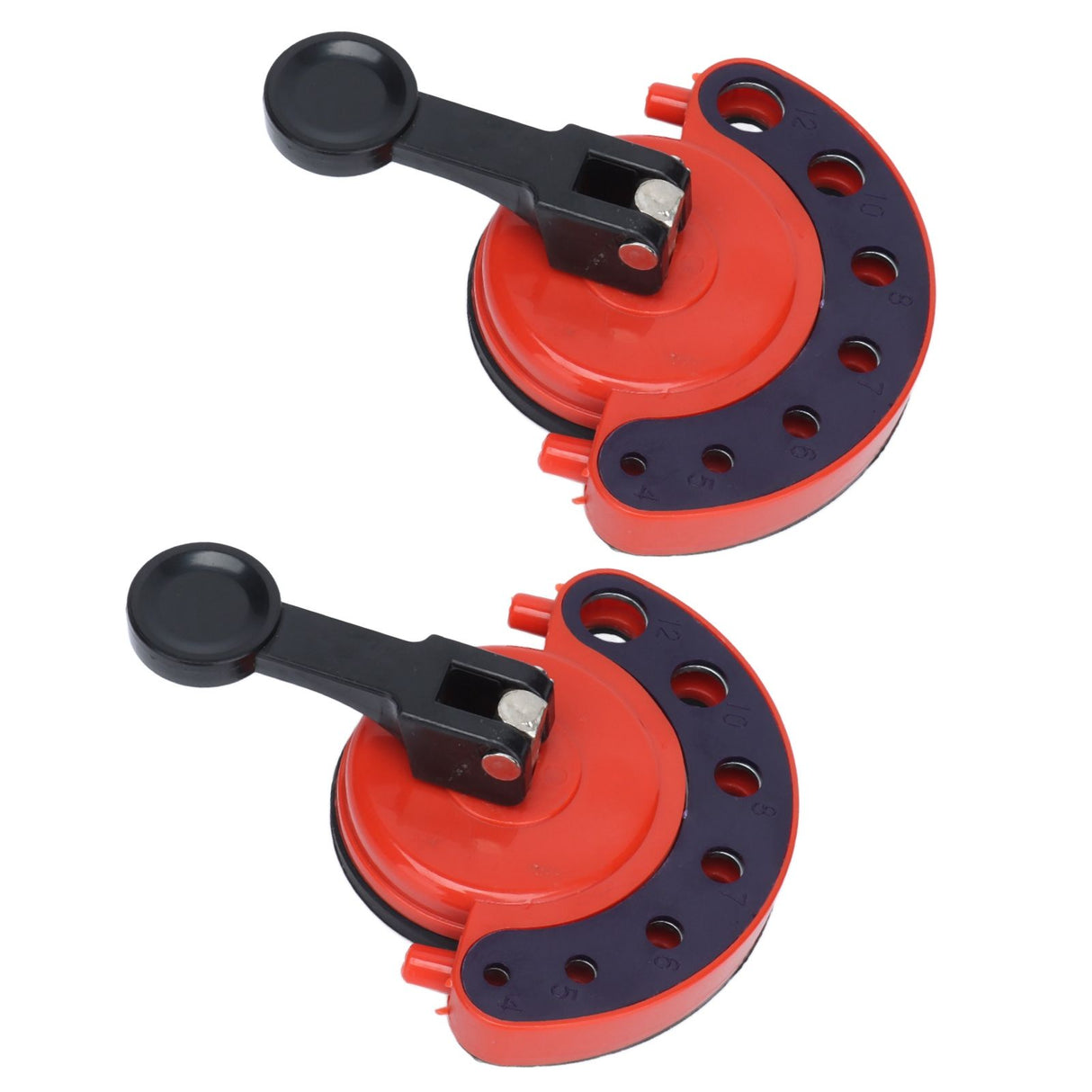 2Pcs Hole Saw Guide Adjustable Multifunctional Easy Operation Premium ABS Rubber Tile Glass Hole Saw Bit Guide