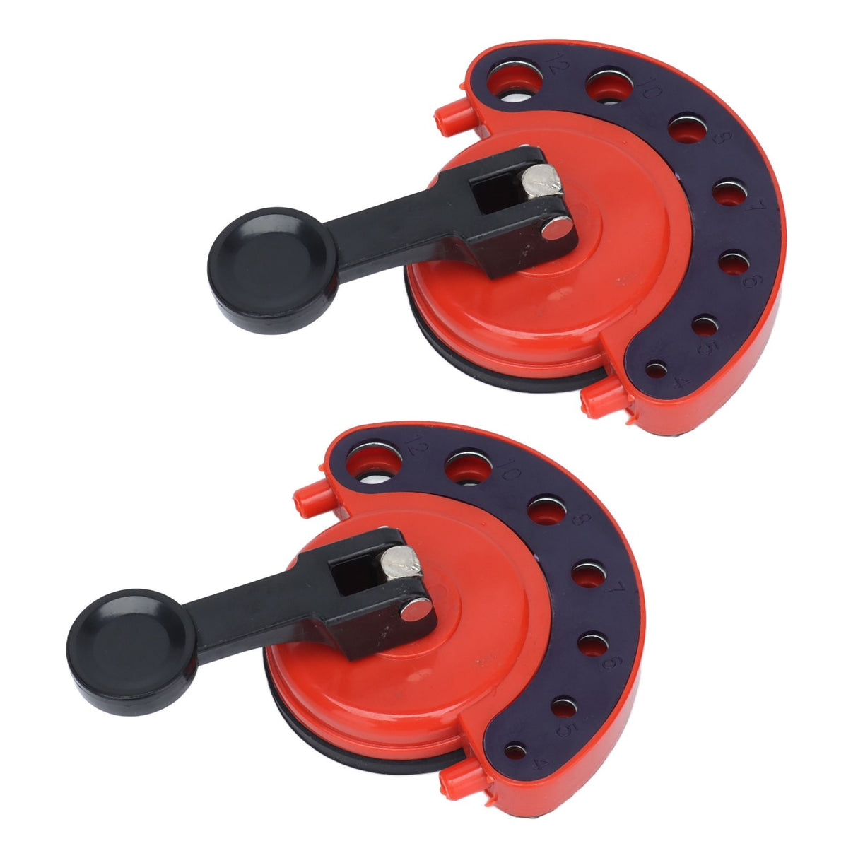2Pcs Hole Saw Guide Adjustable Multifunctional Easy Operation Premium ABS Rubber Tile Glass Hole Saw Bit Guide