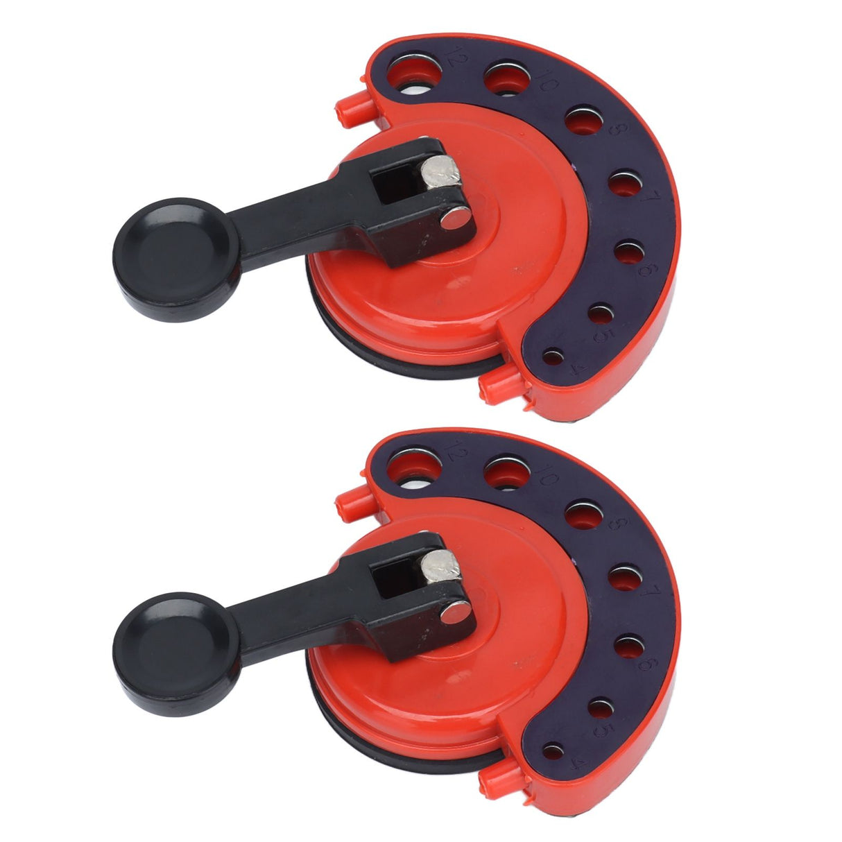 2Pcs Hole Saw Guide Adjustable Multifunctional Easy Operation Premium ABS Rubber Tile Glass Hole Saw Bit Guide