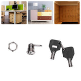 File Cabinet Locks Furniture Cam Locks Security Lock with Keys for Vending Machines Computers Closet Doors - Extra Image